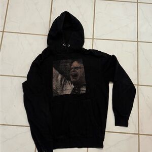 Black Graphic Hoodie